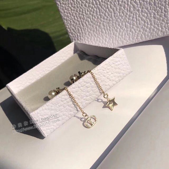 Dior飾品 迪奧經典熱銷款星星珍珠流蘇耳釘耳環  zgd1318